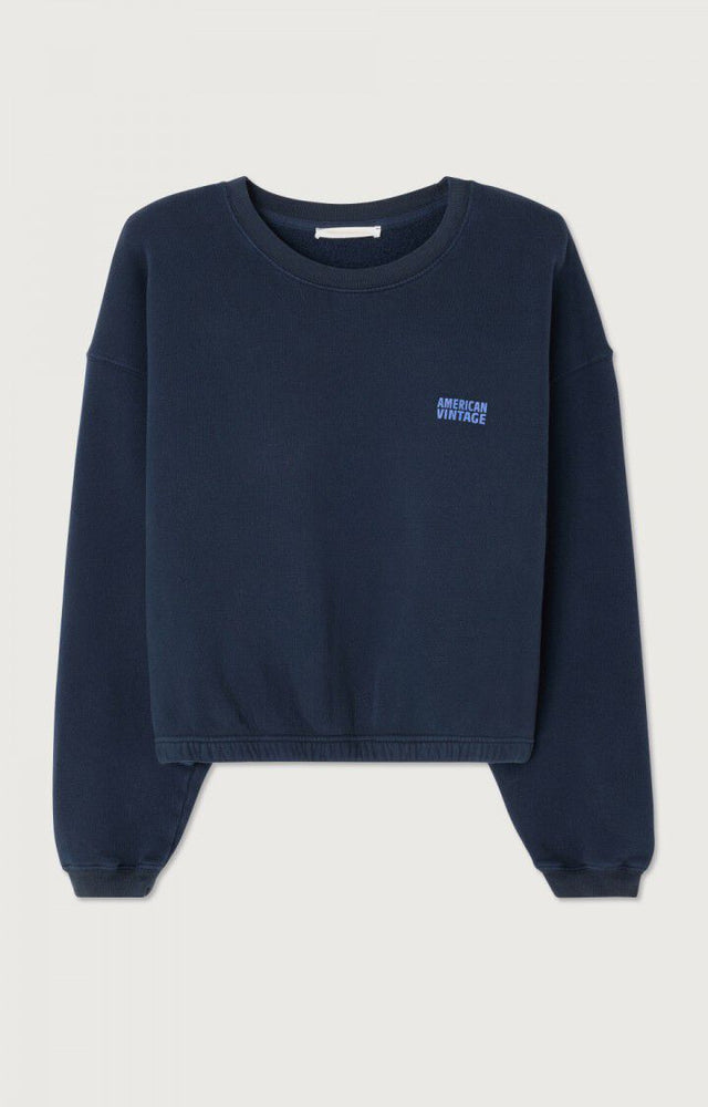 American Vintage Izu Sweat Donkerblauw Dames