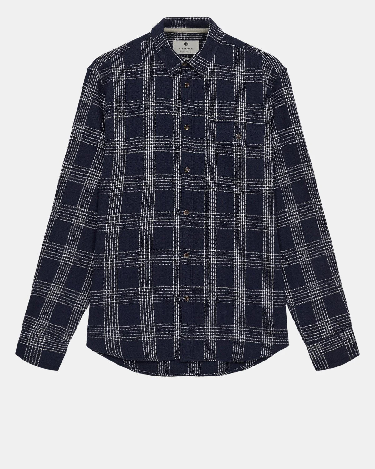 Anerkjendt Louis Structure Check Shirt Donkerblauw Heren