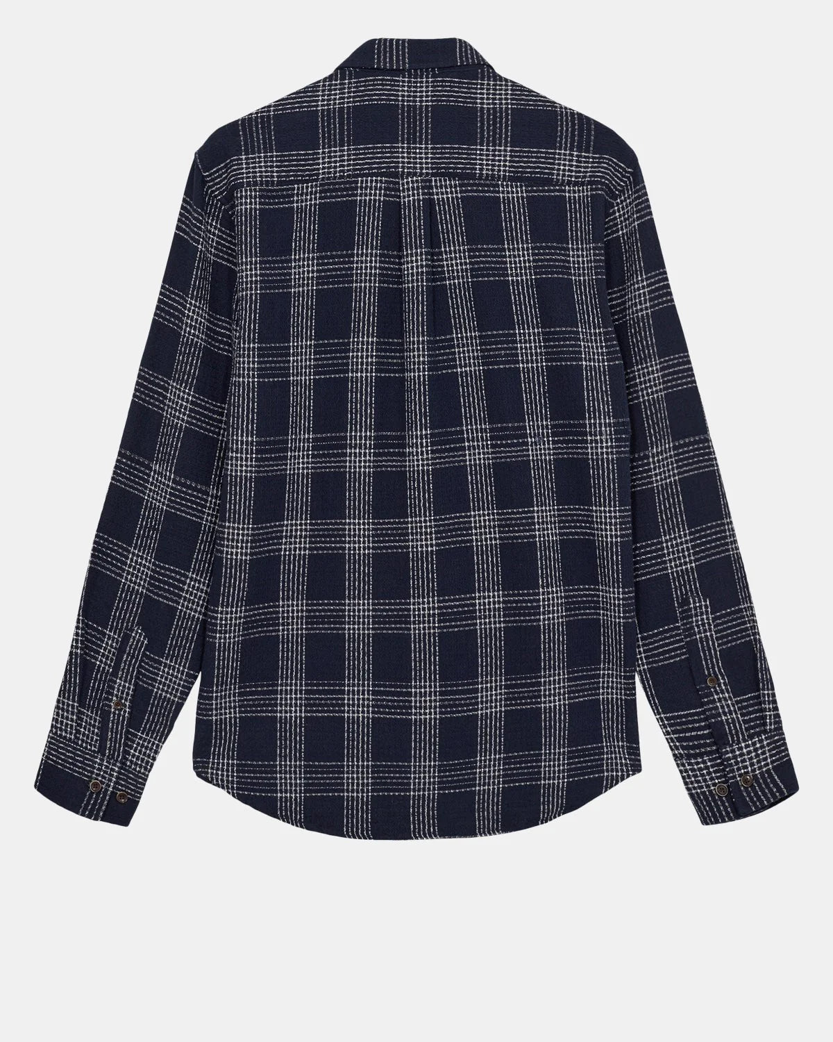 Anerkjendt Louis Structure Check Shirt Donkerblauw Heren