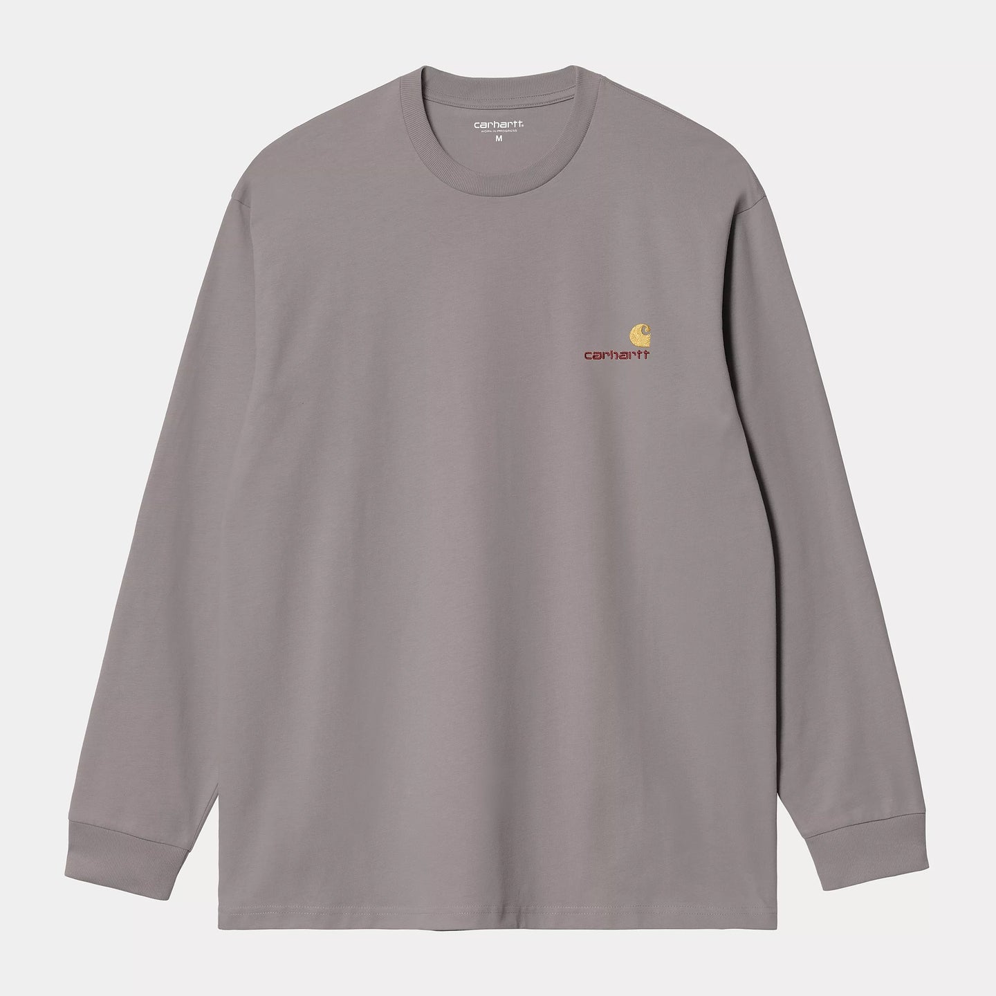 Carhartt WIP L/s American Script T-shirt Gri