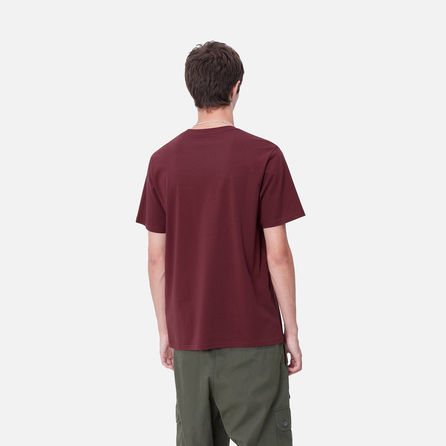 Carhartt WIP S/s Pocket T-shirt Donkerrood Heren