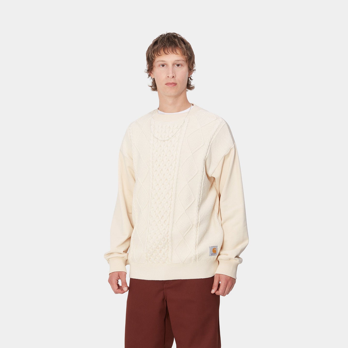 Carhartt WIP Tridon Sweater Wit Heren