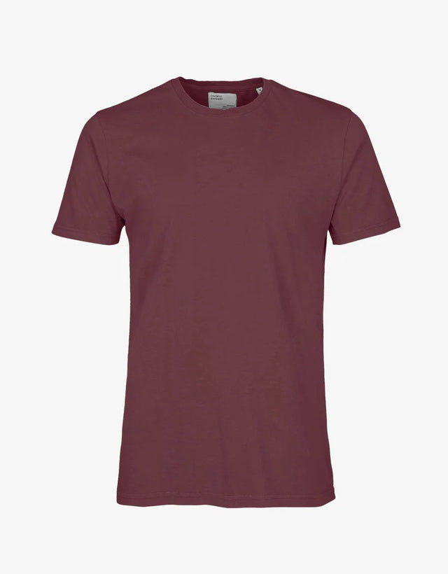 Colorful Standard Classic Organic Tee Donkerrood Heren