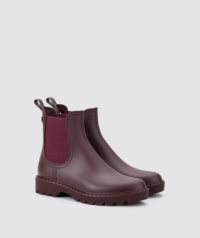 Igor Chloe Ankle Rain Boot Donkerrood Dames