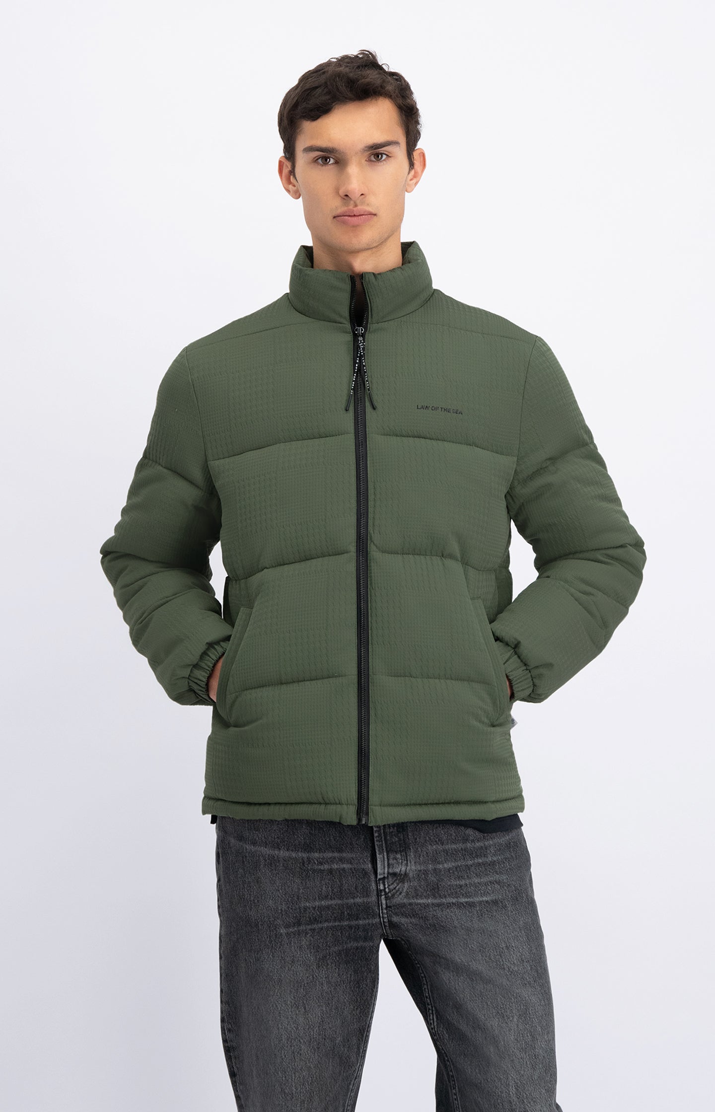 Law Of The Sea Puffer Jacket Groen Heren