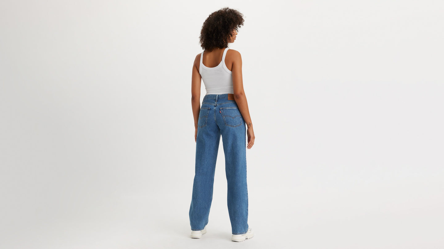 Levi Strauss® Baggy Dad Jeans Blauw Dames