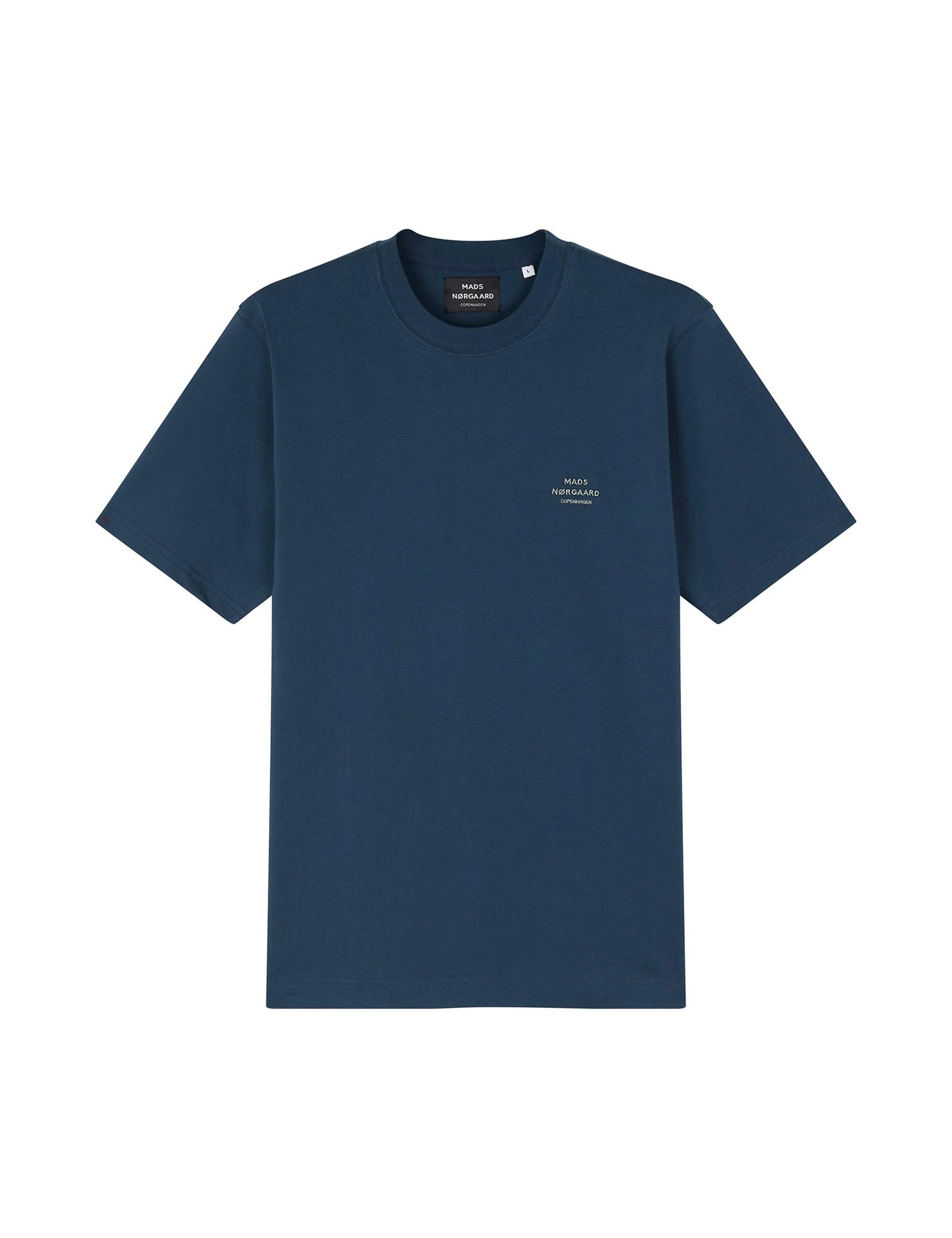 Mads Norgaard Frode Emb Logo Tee Donkerblauw Heren