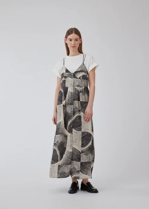 Modstrom Holden Print Dress Donkergrijs Dames