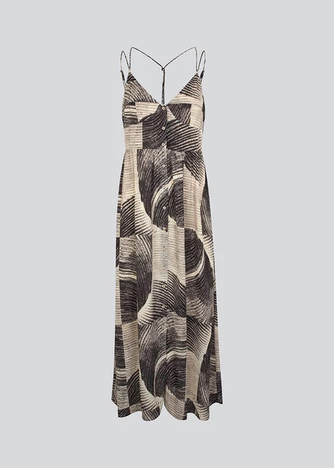 Modstrom Holden Print Dress Donkergrijs Dames