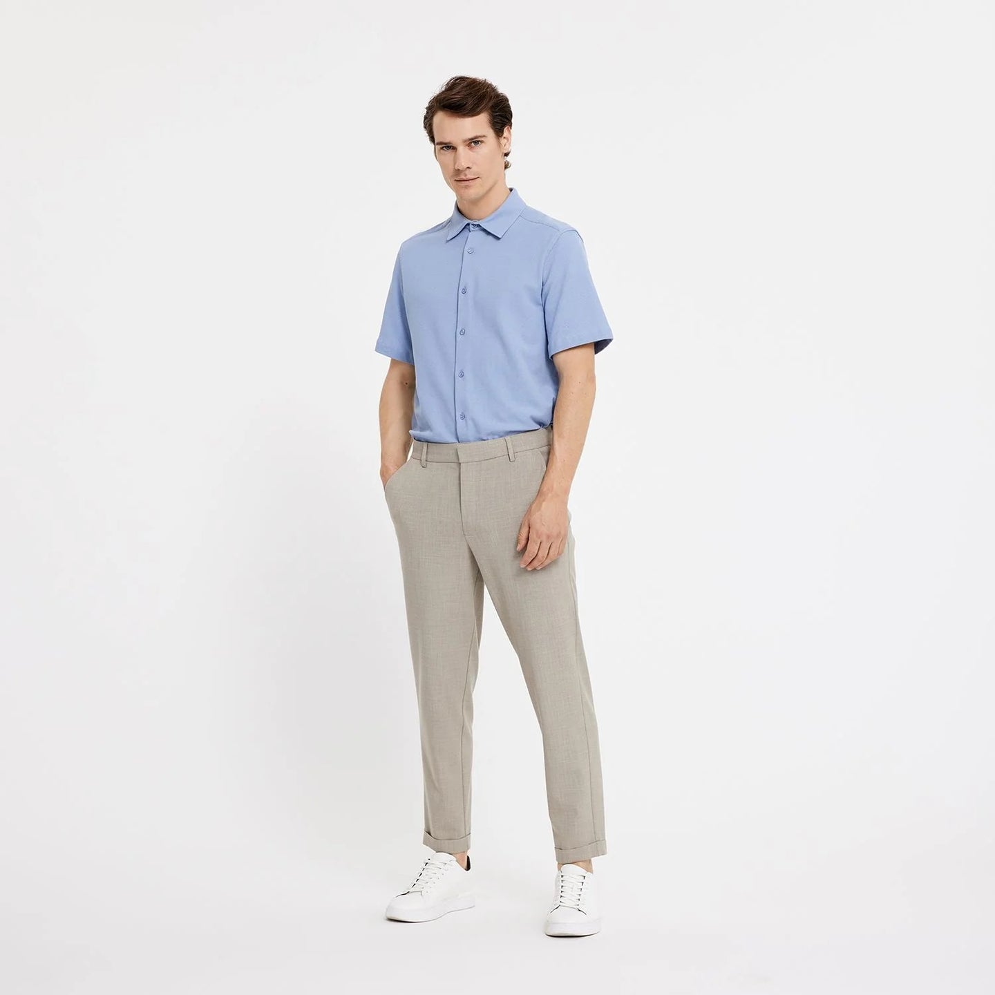 Plain Albert Pant Lichtbruin Heren