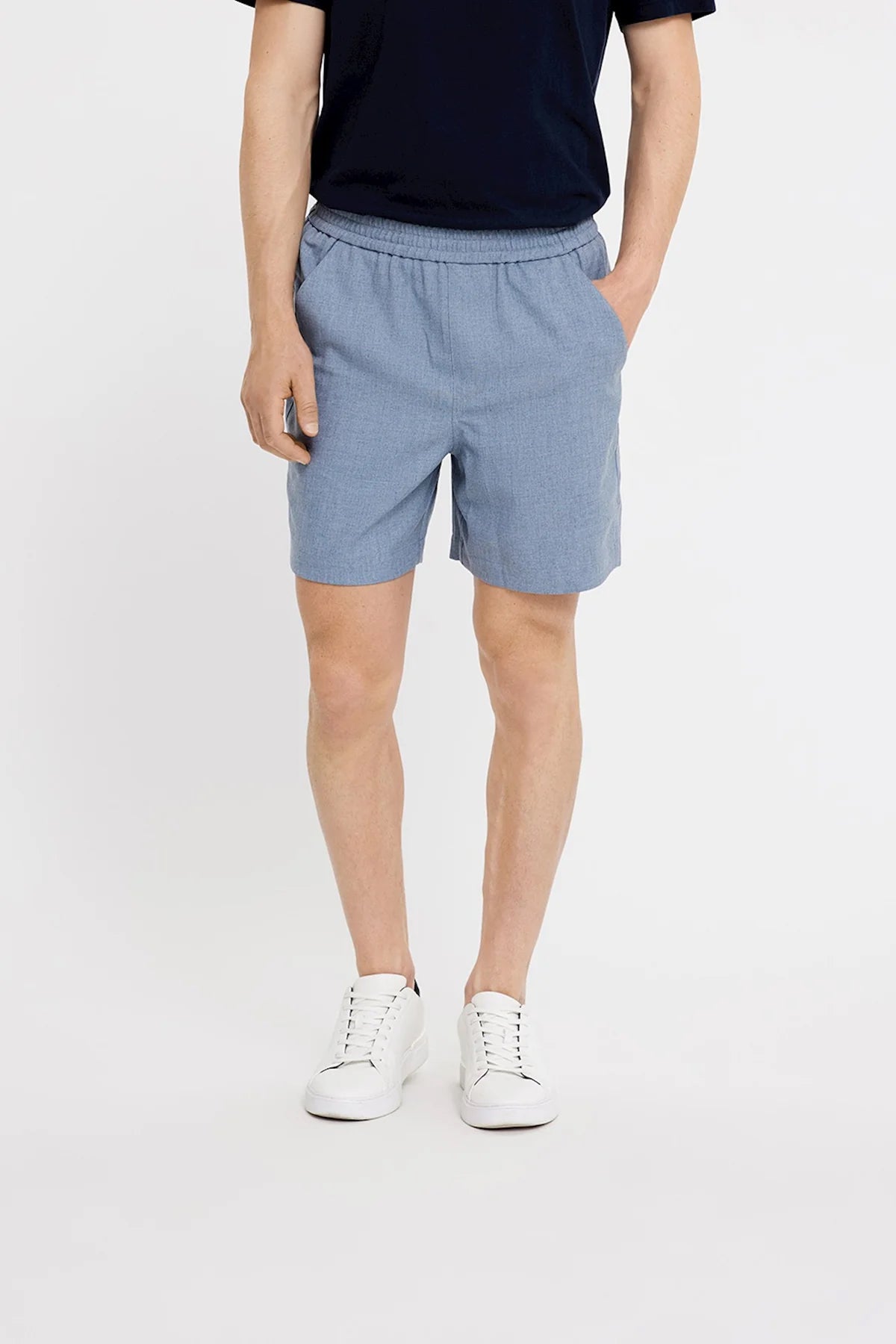 Plain Turi Short Blauw Heren