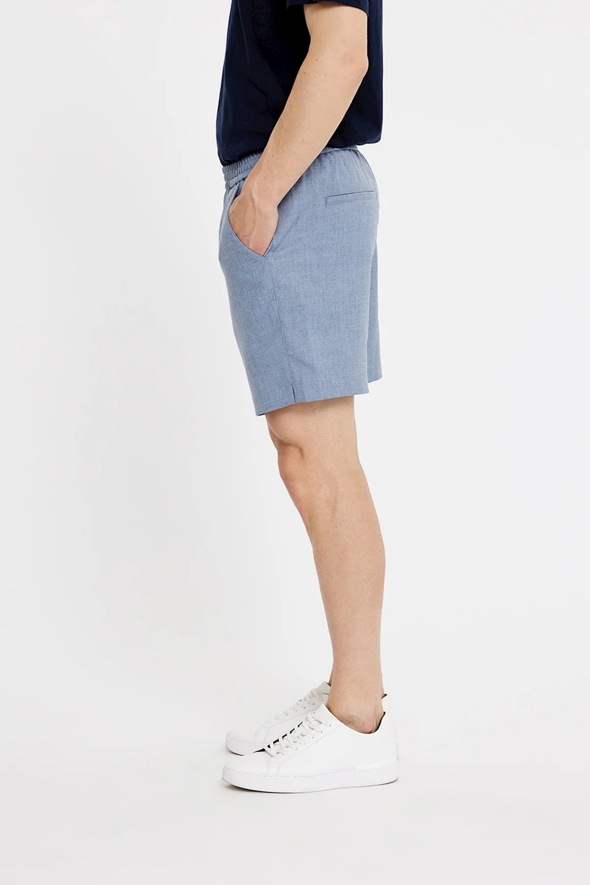 Plain Turi Short Blauw Heren