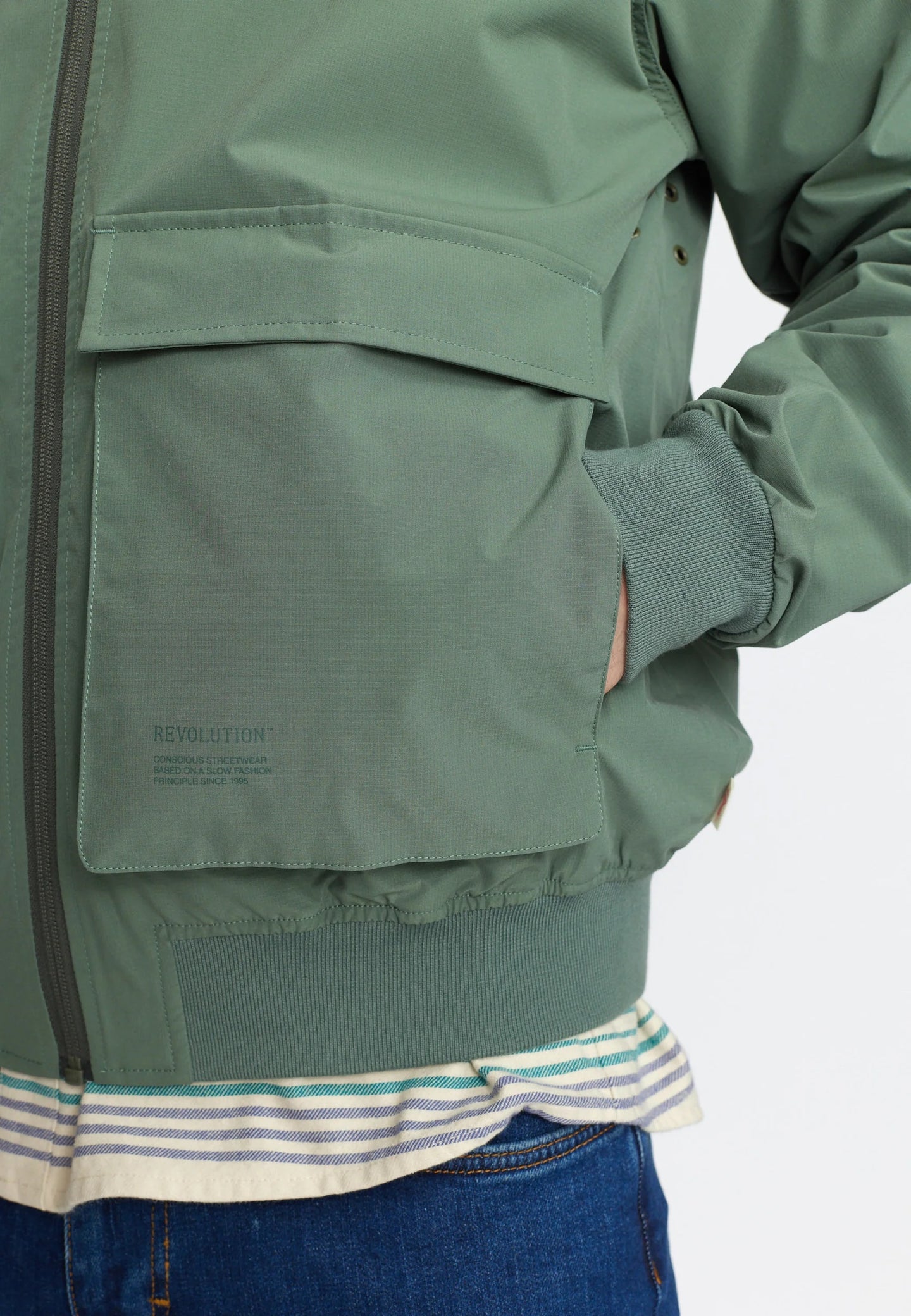 Revolution Bomber Jacket Groen Heren