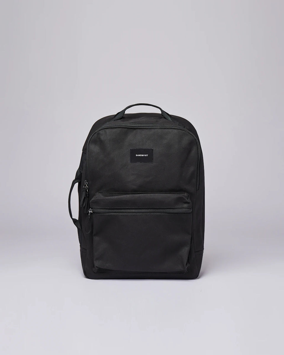 Sandqvist August Backpack Zwart Unisex