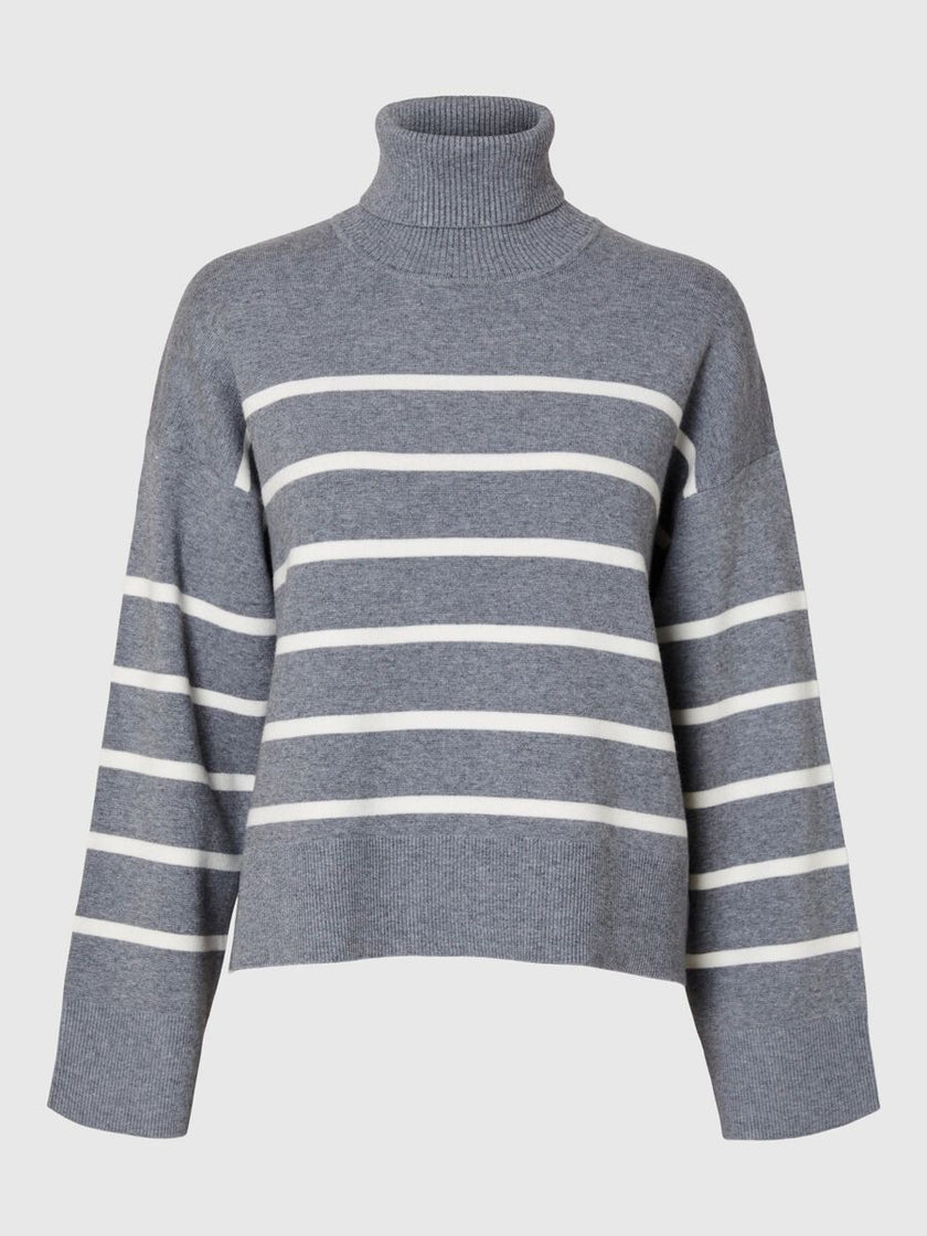 Kamma ls knit rollneck