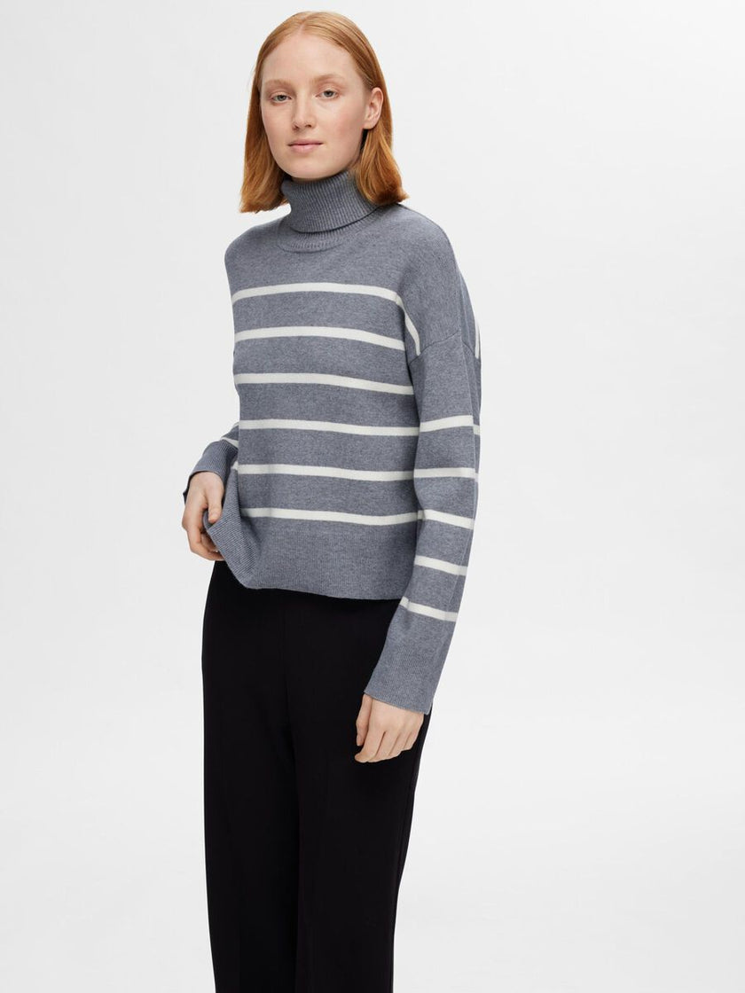 Kamma ls knit rollneck