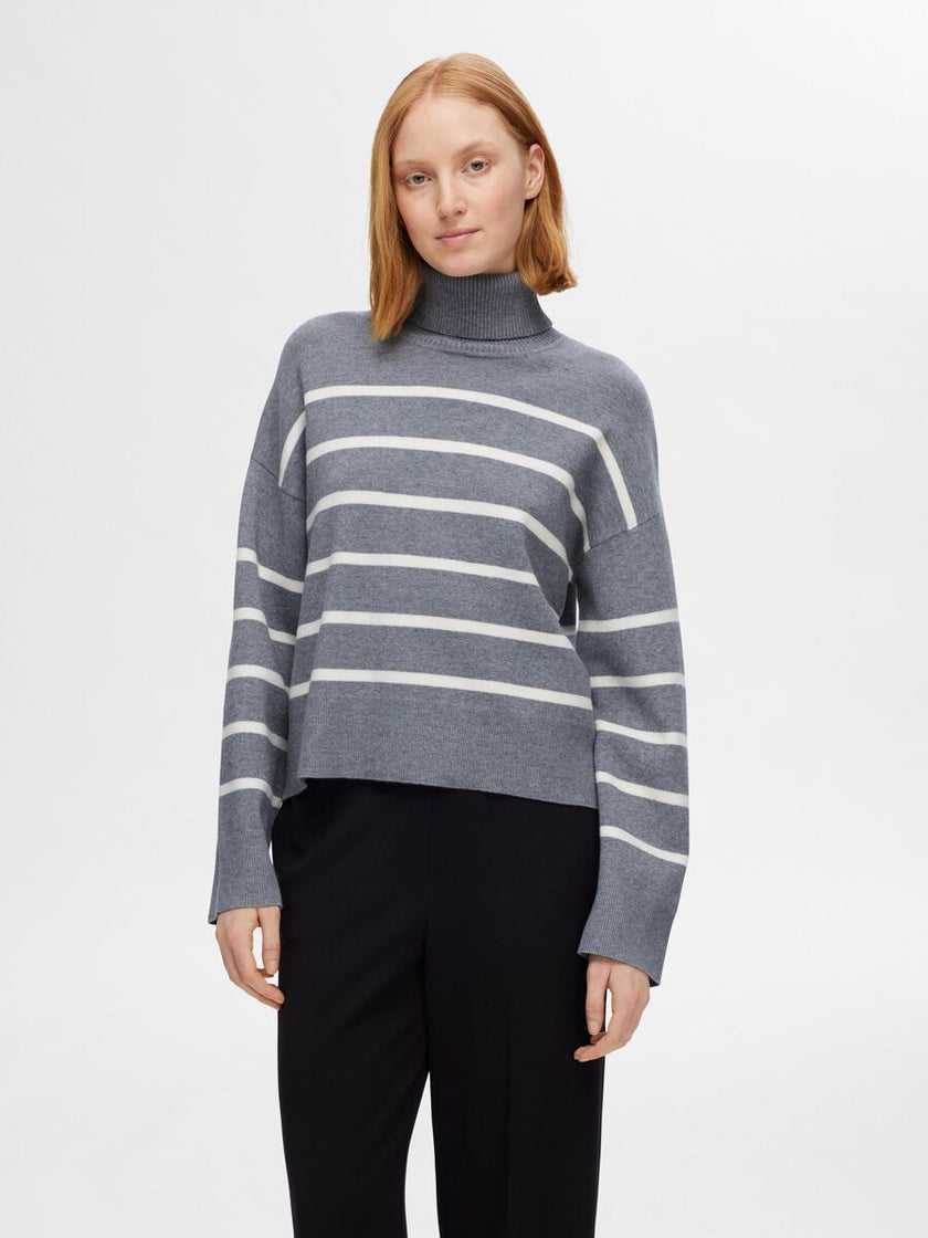 Kamma ls knit rollneck