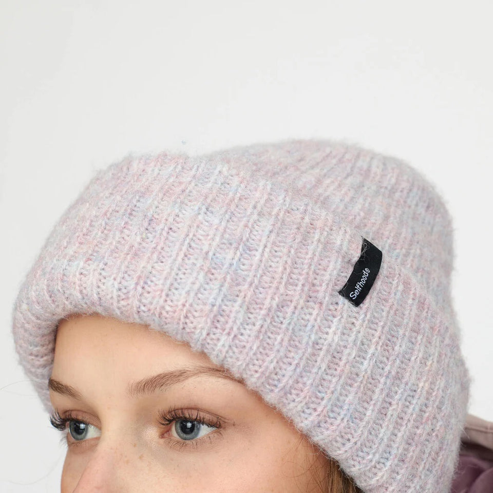 Selfhood Fluffy Beanie Lichtpaars Dames