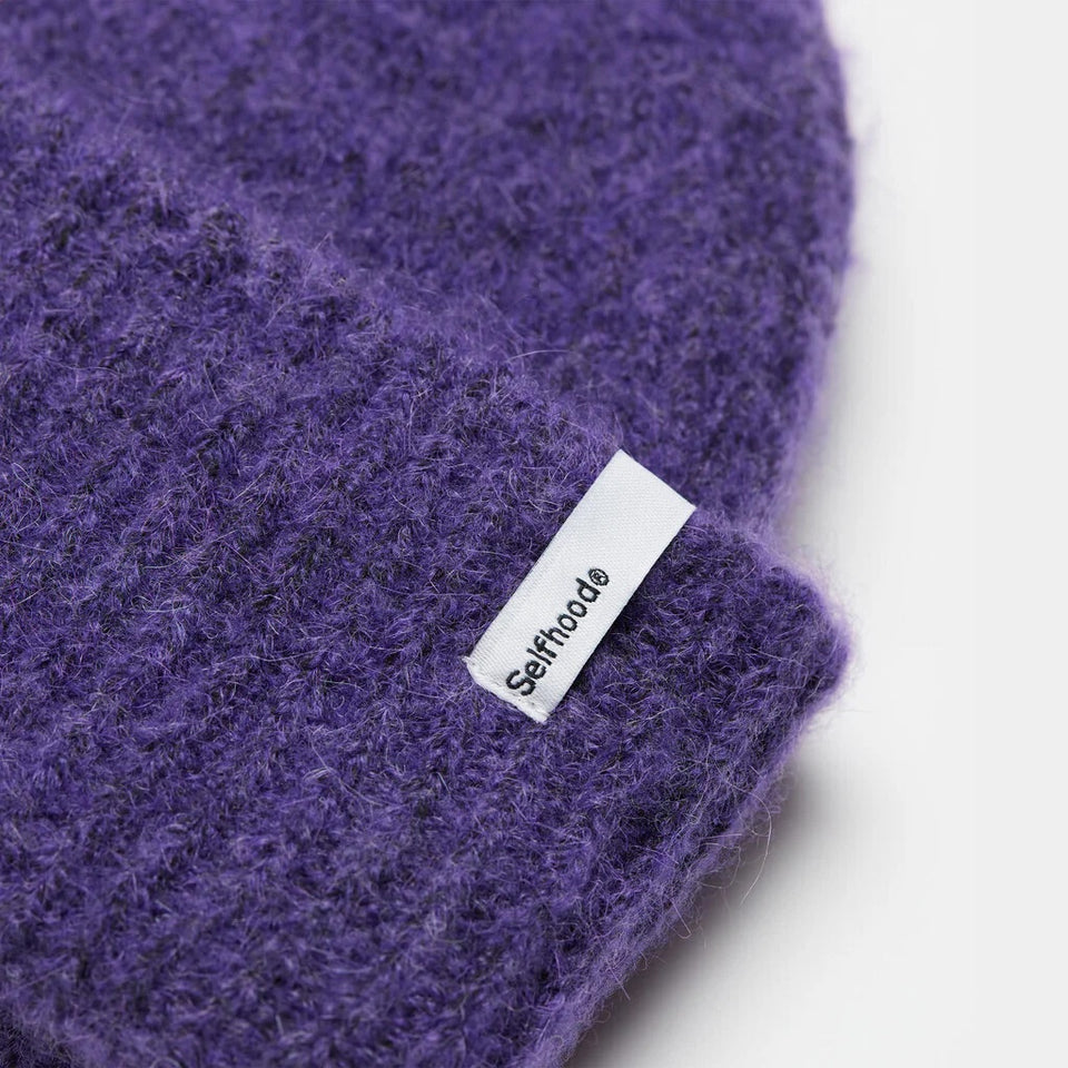 Selfhood Fluffy Beanie Paars Dames