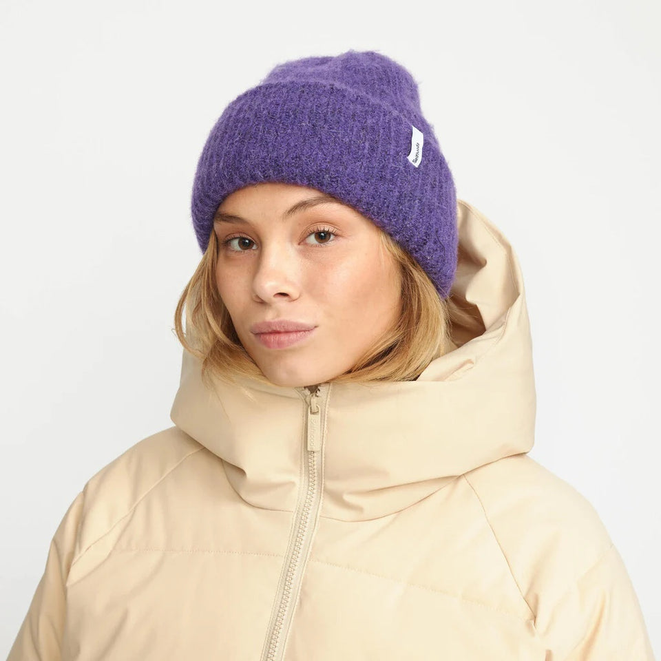 Selfhood Fluffy Beanie Paars Dames