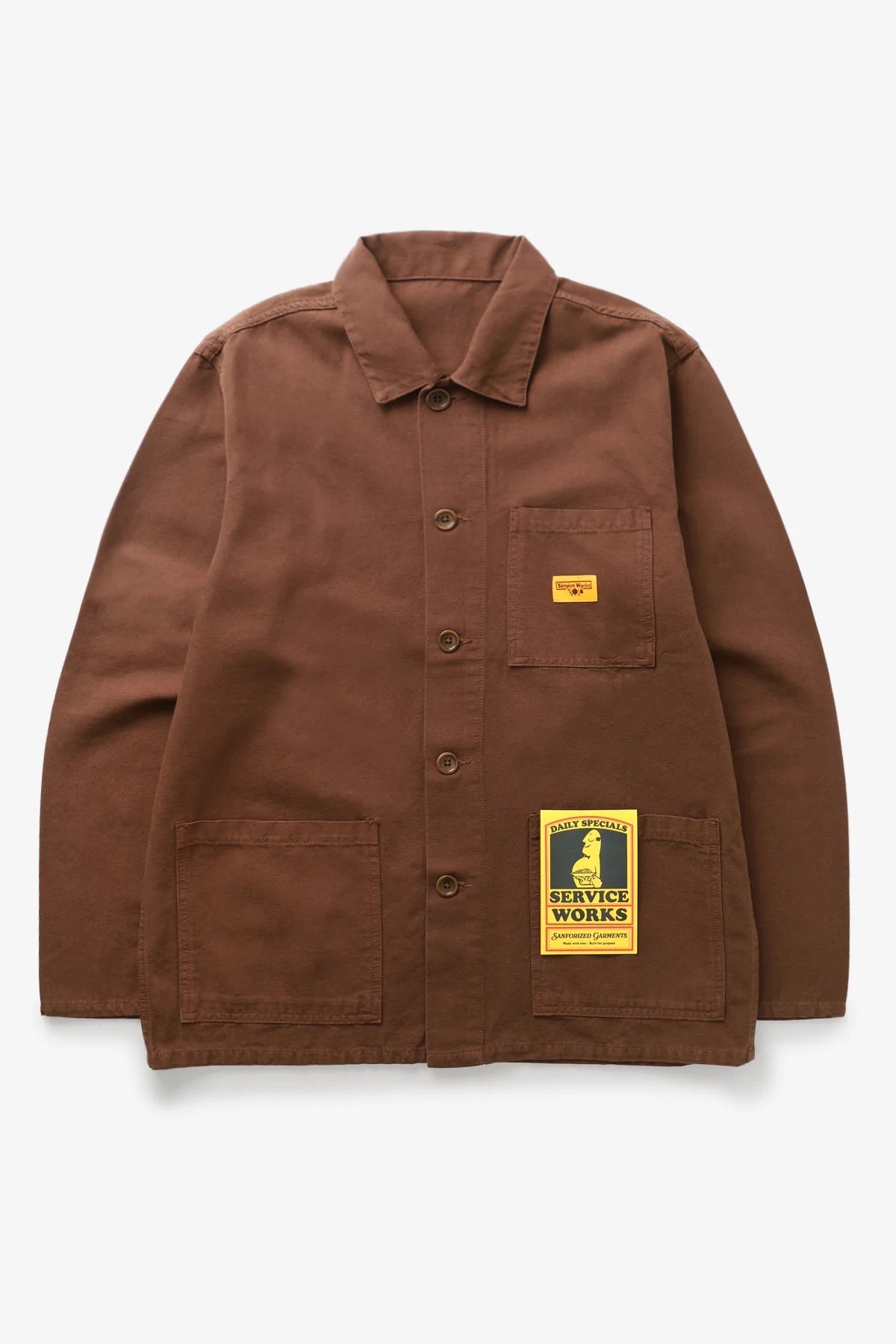 Service Works Canvas Coverall Jacket Bruin Heren