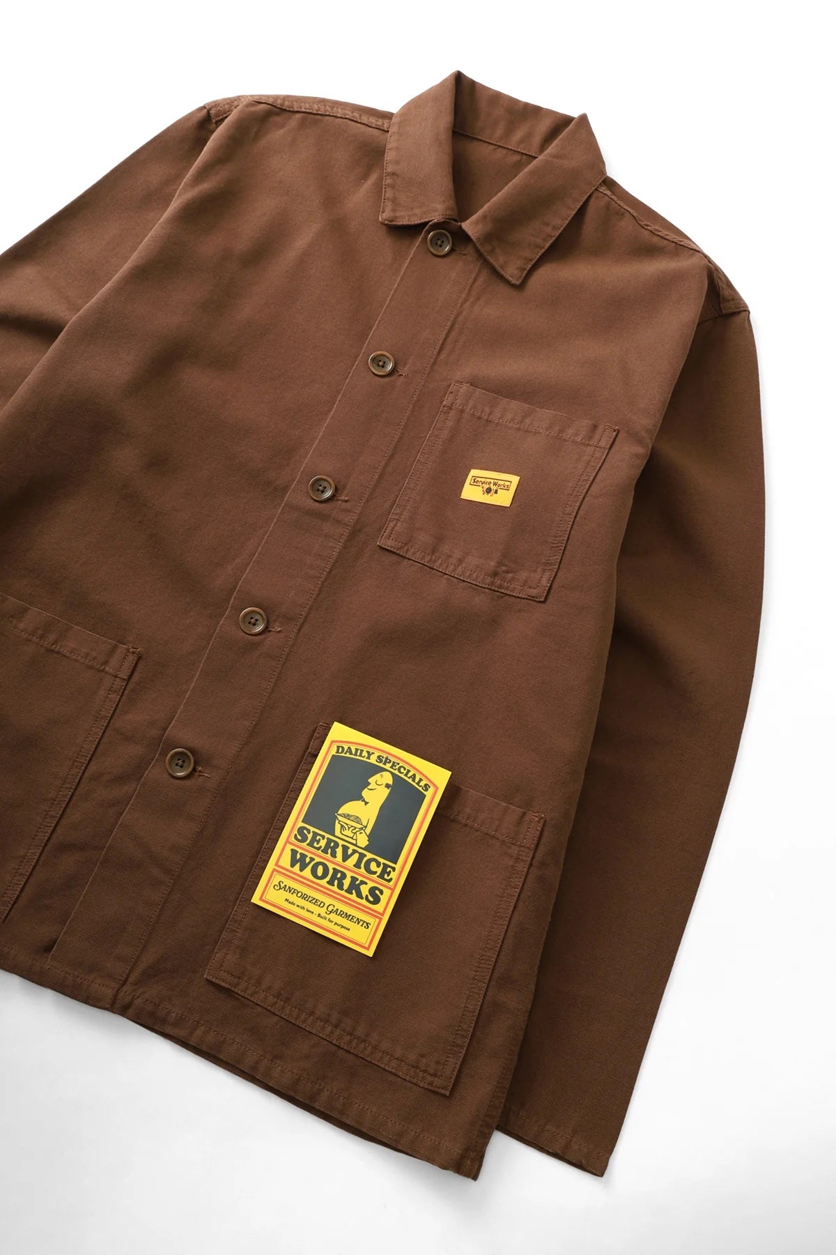 Service Works Canvas Coverall Jacket Bruin Heren