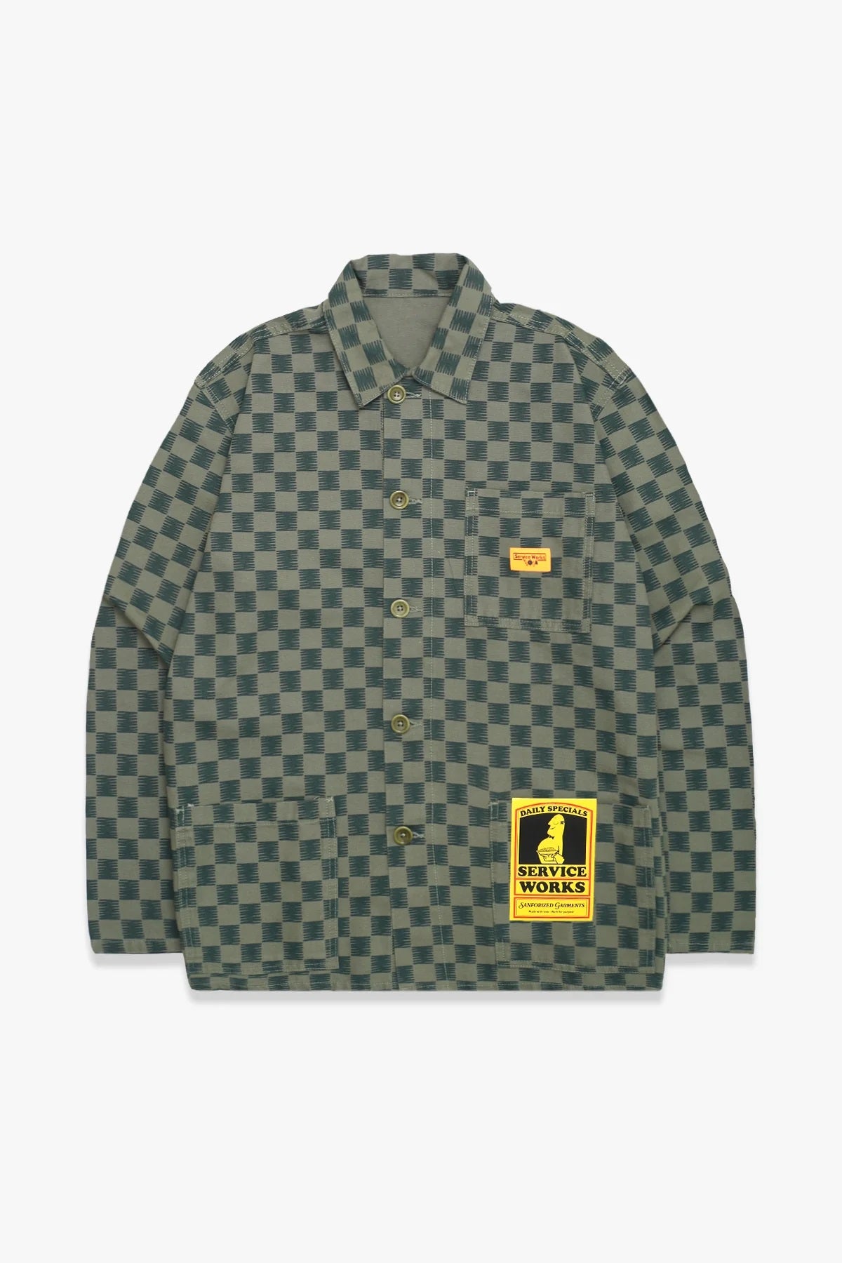Service Works Canvas Coverall Jacket Groen Heren
