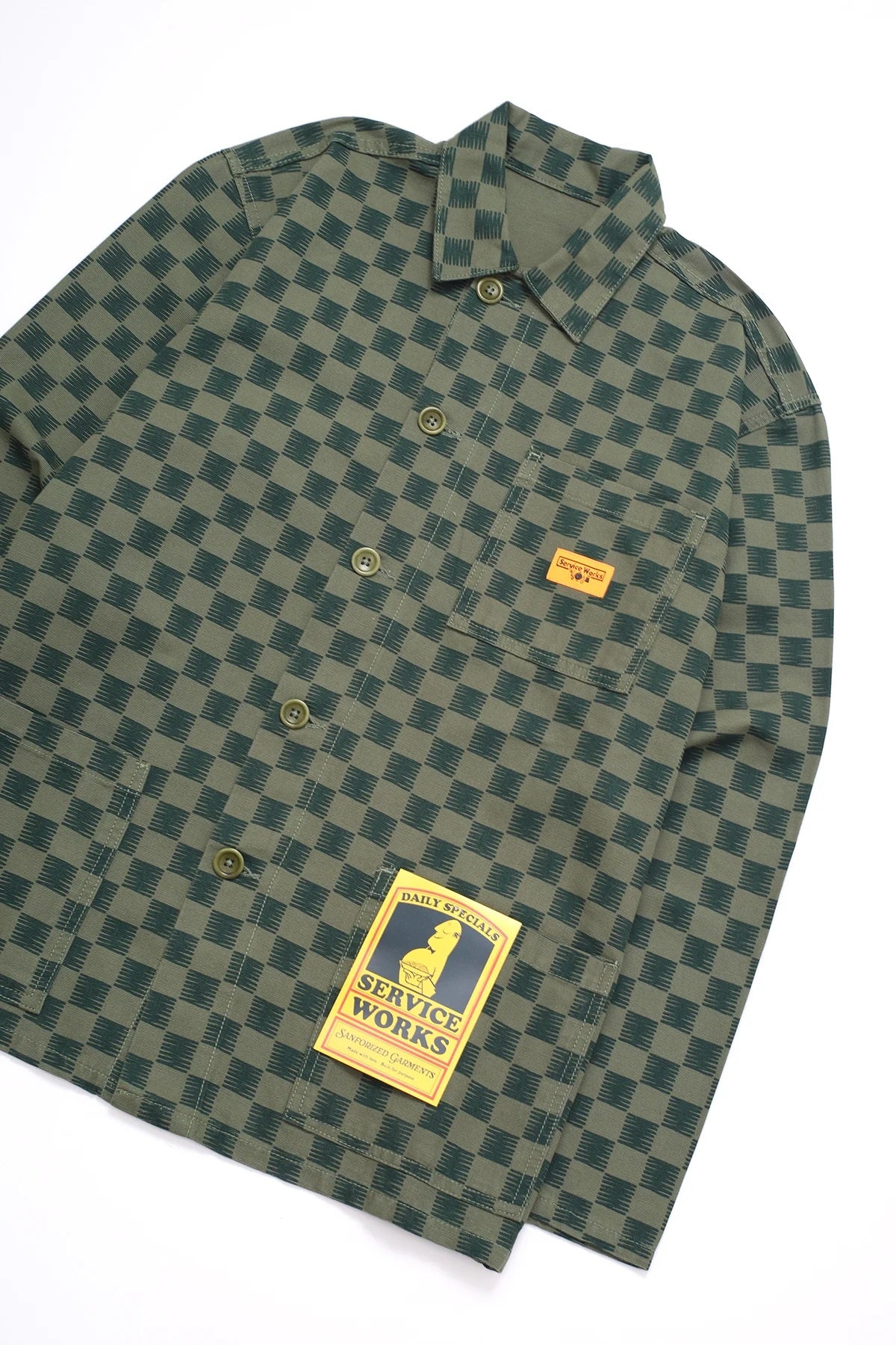 Service Works Canvas Coverall Jacket Groen Heren