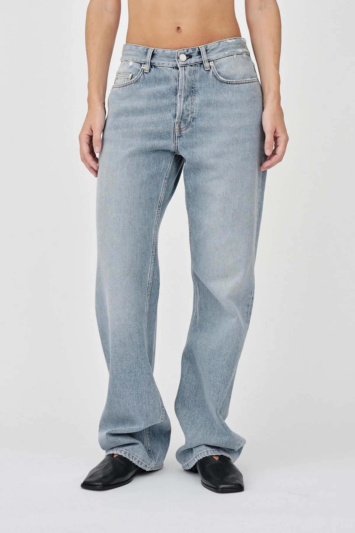 WonHundred Baggy Jeans Lichtblauw Dames