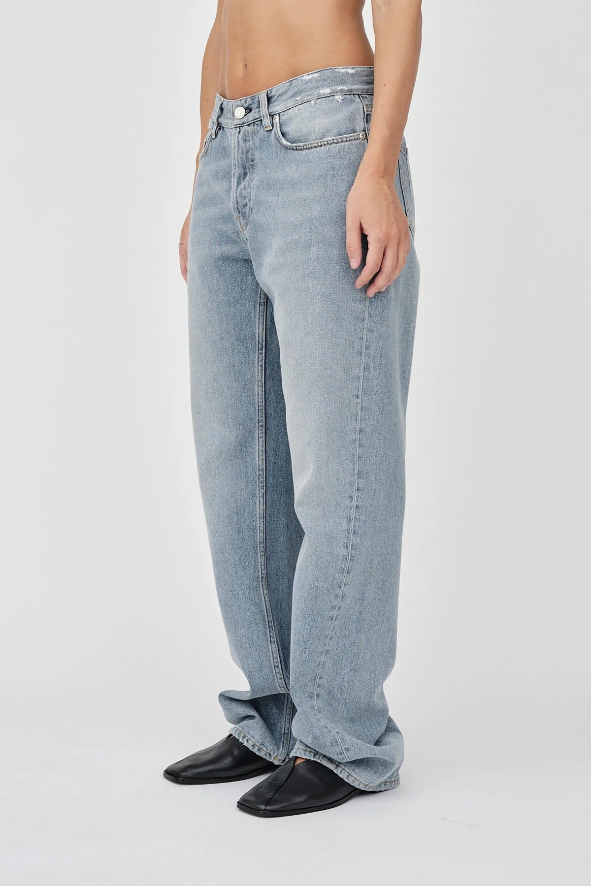 WonHundred Baggy Jeans Lichtblauw Dames