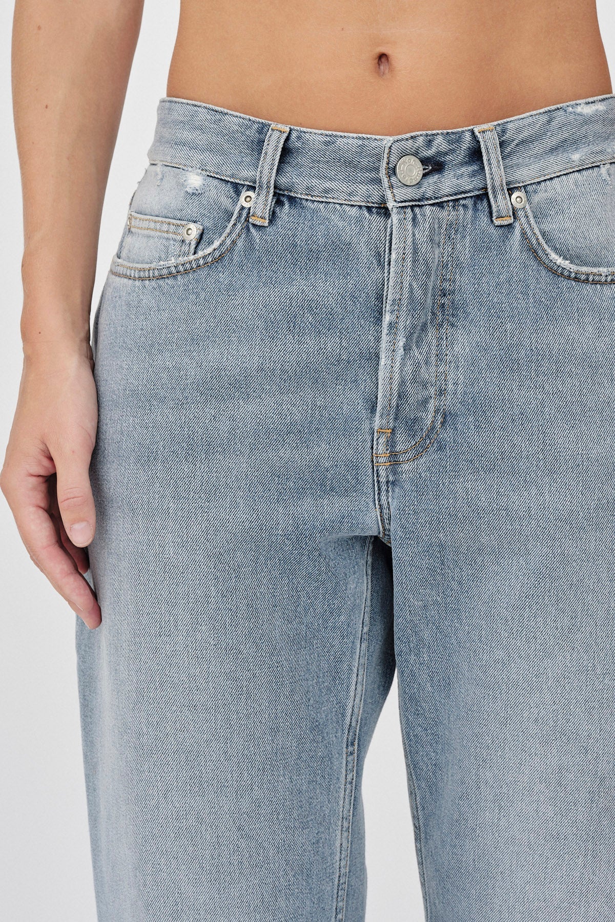 WonHundred Baggy Jeans Lichtblauw Dames