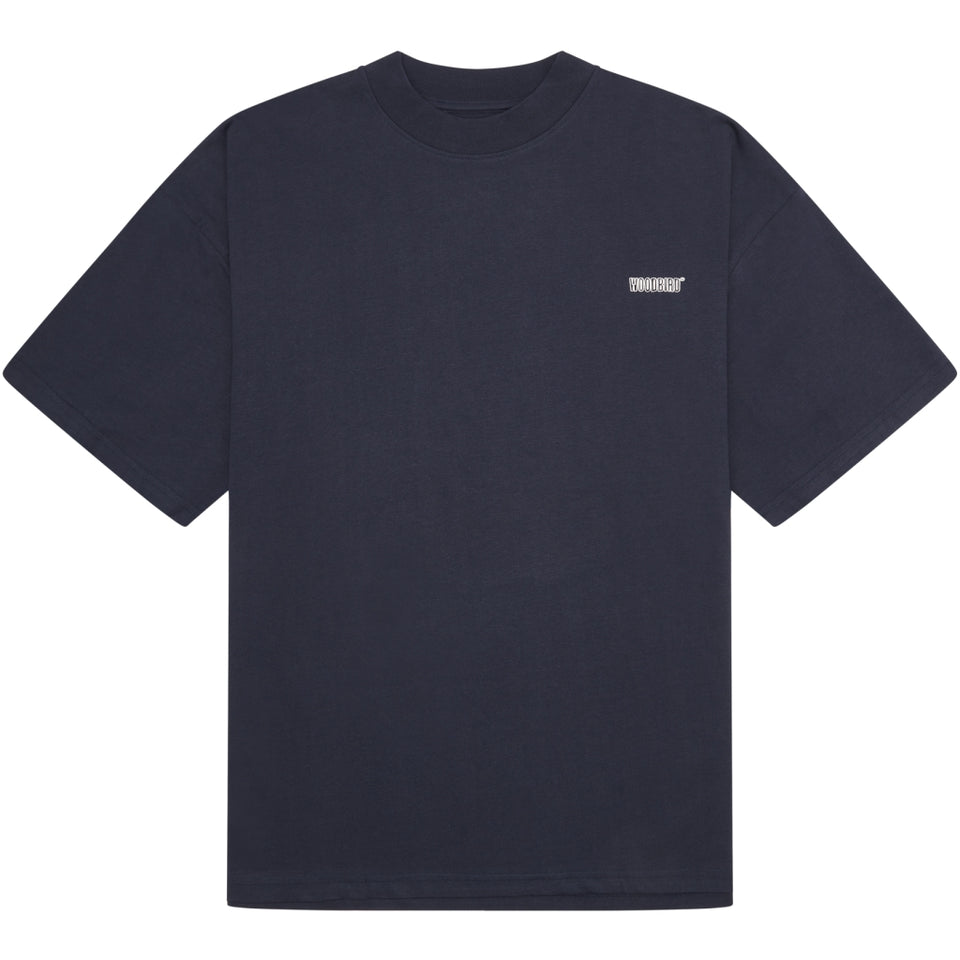 Woodbird Bose Spot Tee Donkerblauw Heren