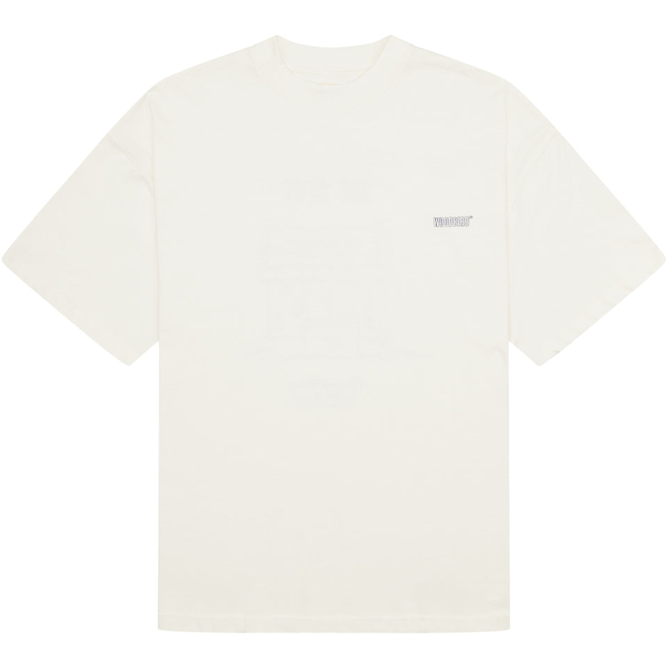 Woodbird Bose Spot Tee Wit Heren