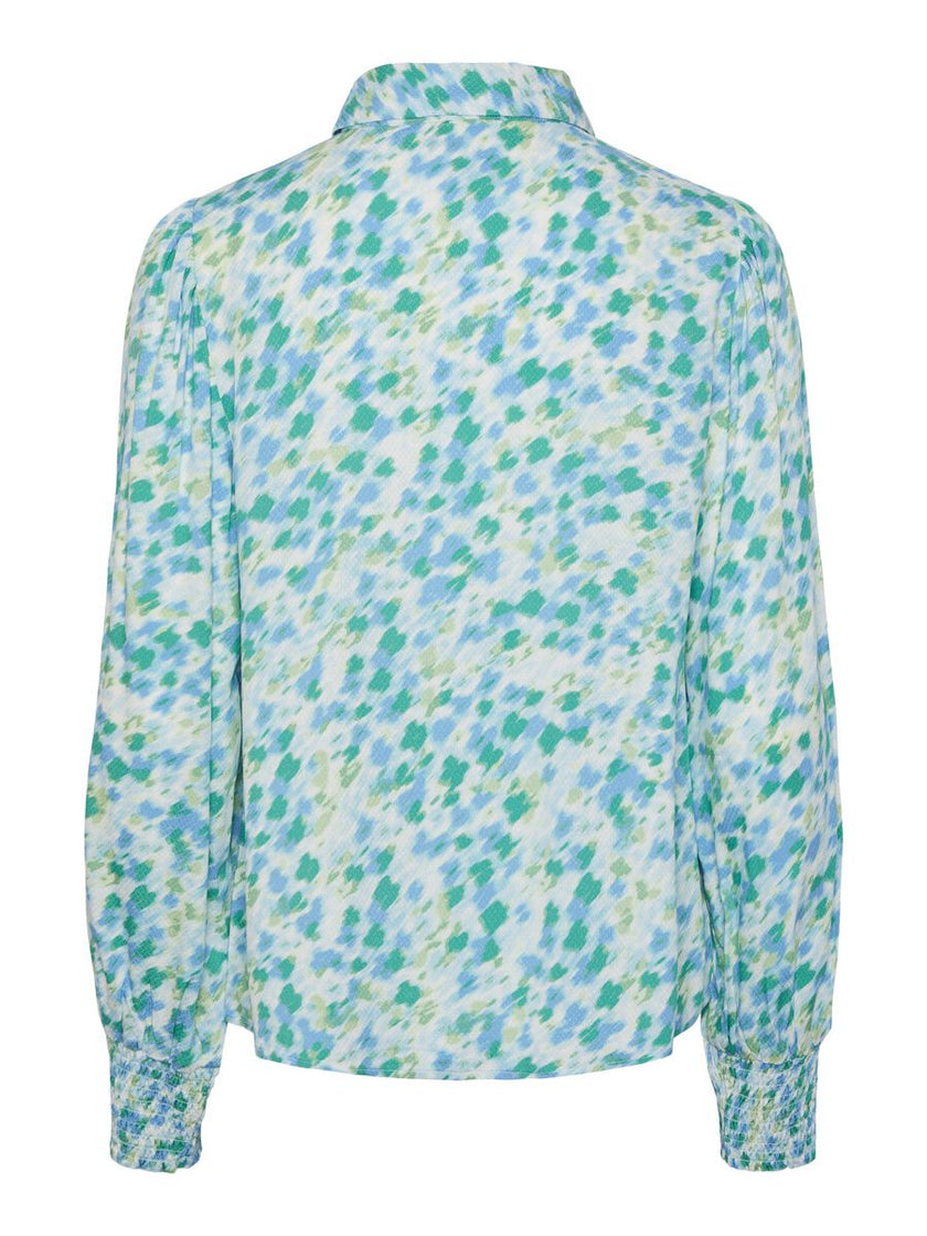 YAS Alida Ls Shirt Blauw Dames